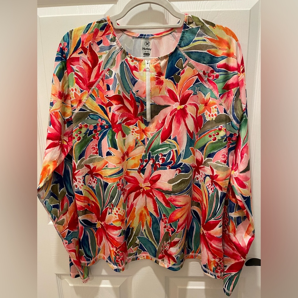 Hurley Multicolor Floral Women's Top